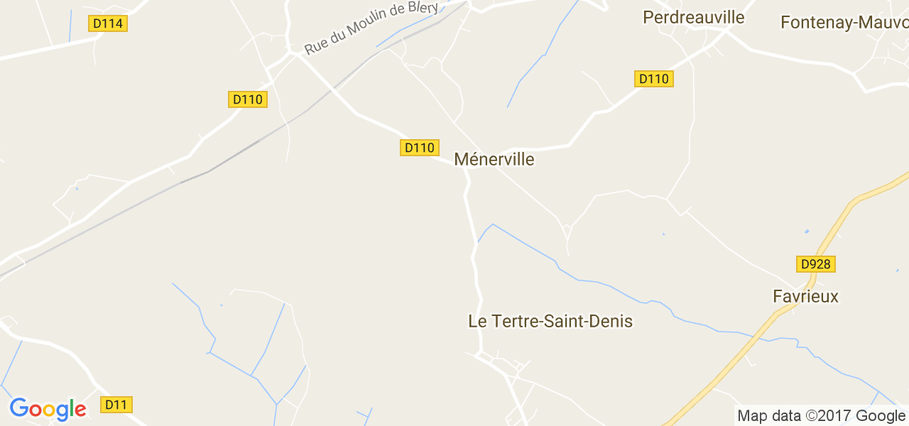 map de la ville de Ménerville