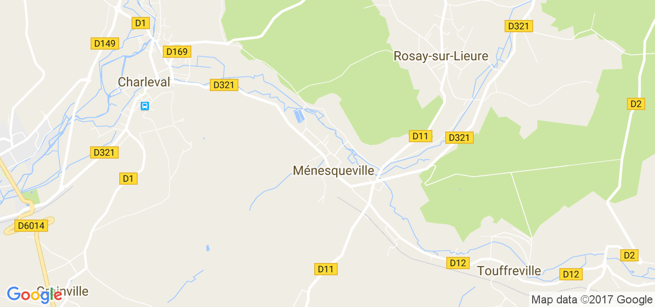 map de la ville de Ménesqueville