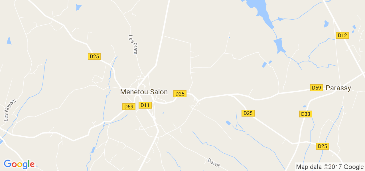 map de la ville de Menetou-Salon