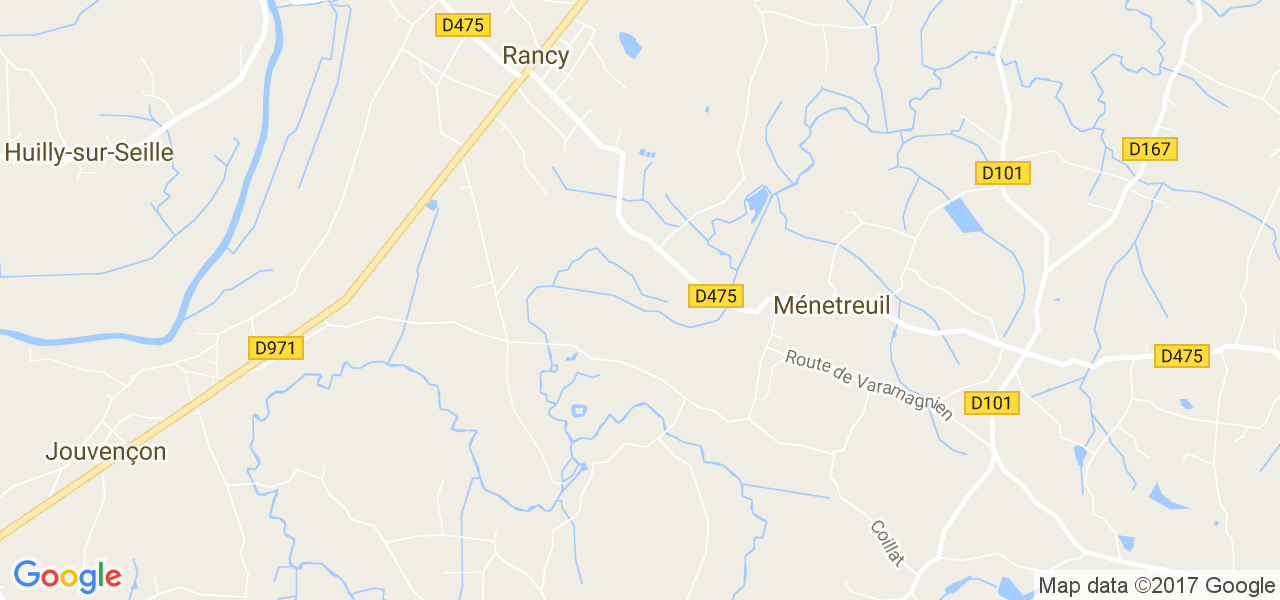 map de la ville de Ménetreuil