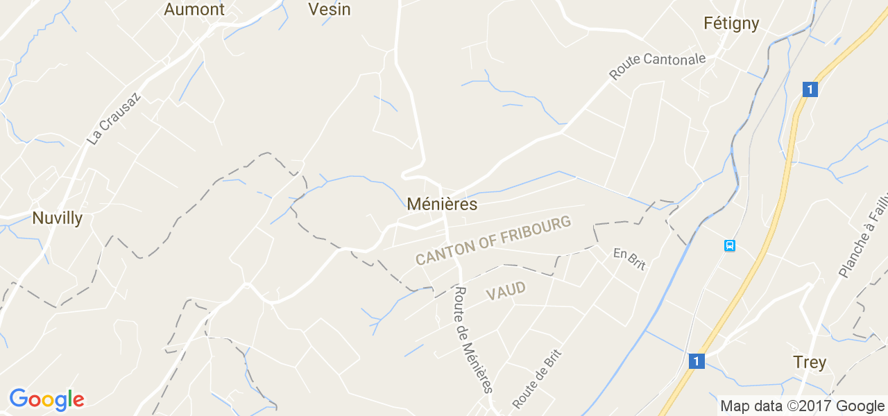 map de la ville de Ménières