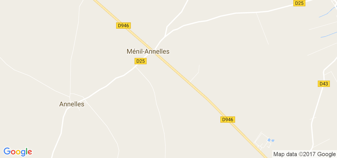 map de la ville de Ménil-Annelles