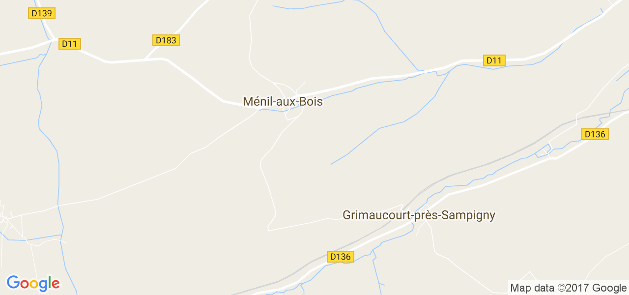 map de la ville de Ménil-aux-Bois