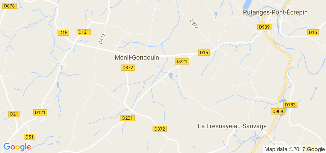 map de la ville de Ménil-Gondouin
