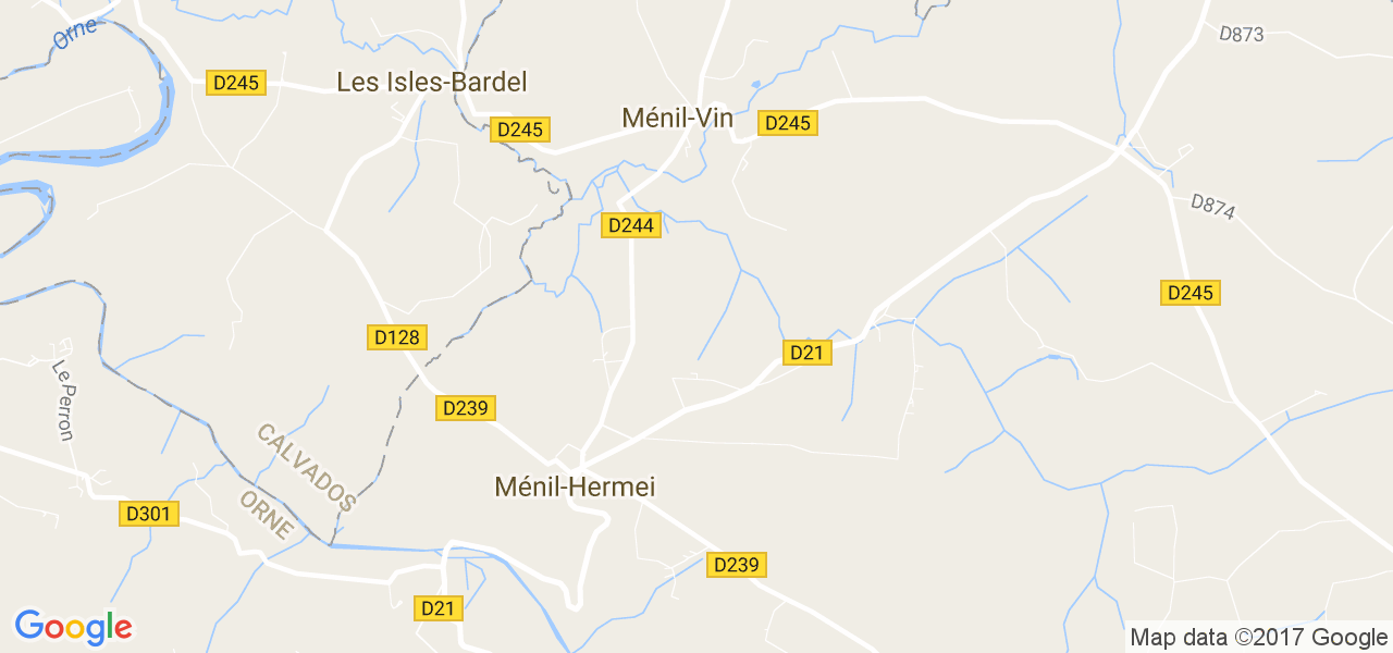 map de la ville de Ménil-Hermei