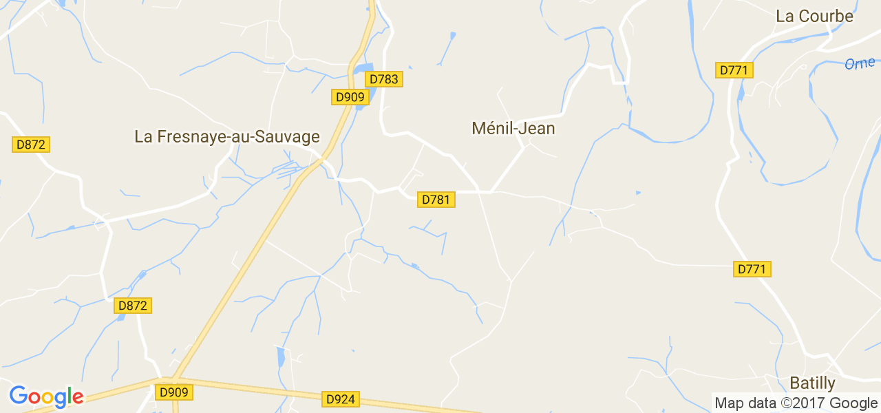 map de la ville de Ménil-Jean