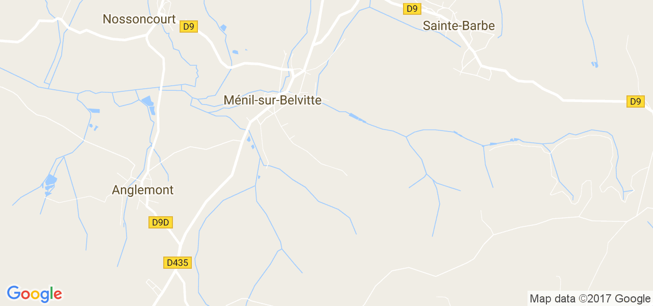 map de la ville de Ménil-sur-Belvitte