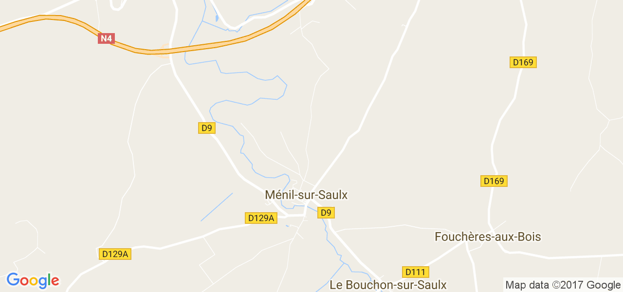 map de la ville de Ménil-sur-Saulx