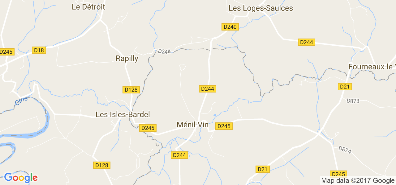 map de la ville de Ménil-Vin