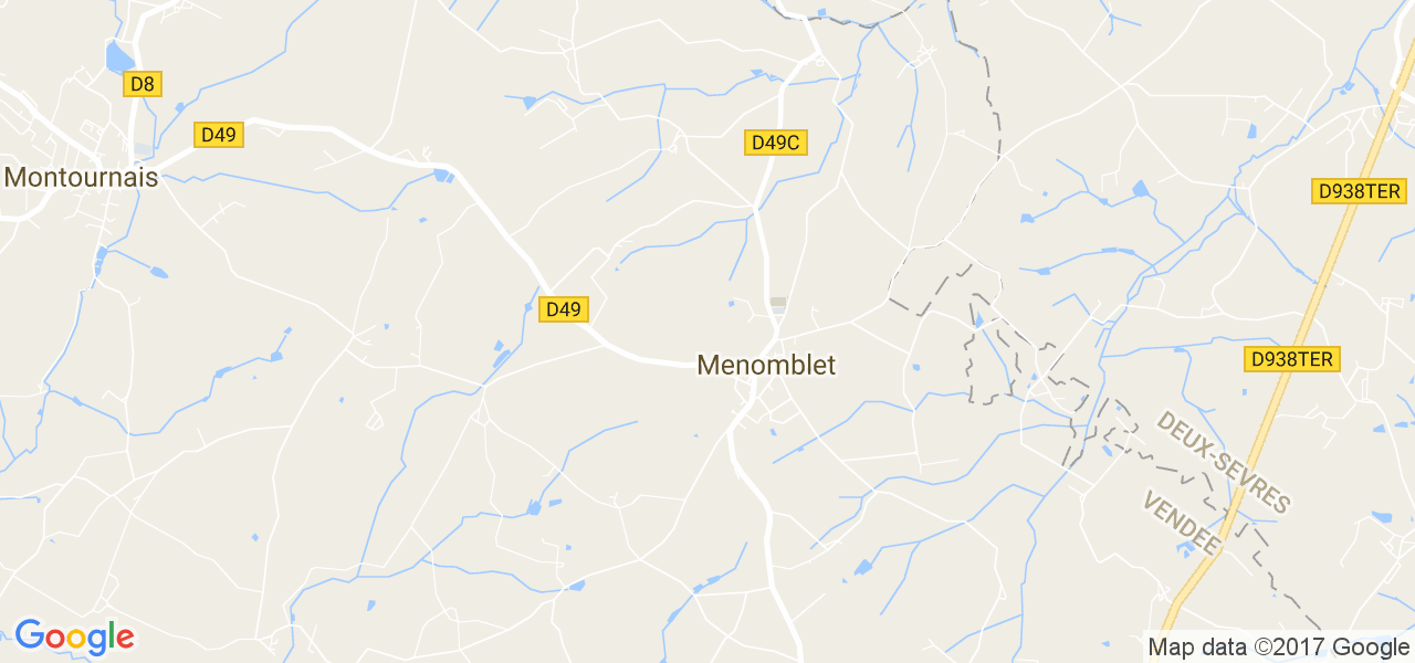 map de la ville de Menomblet