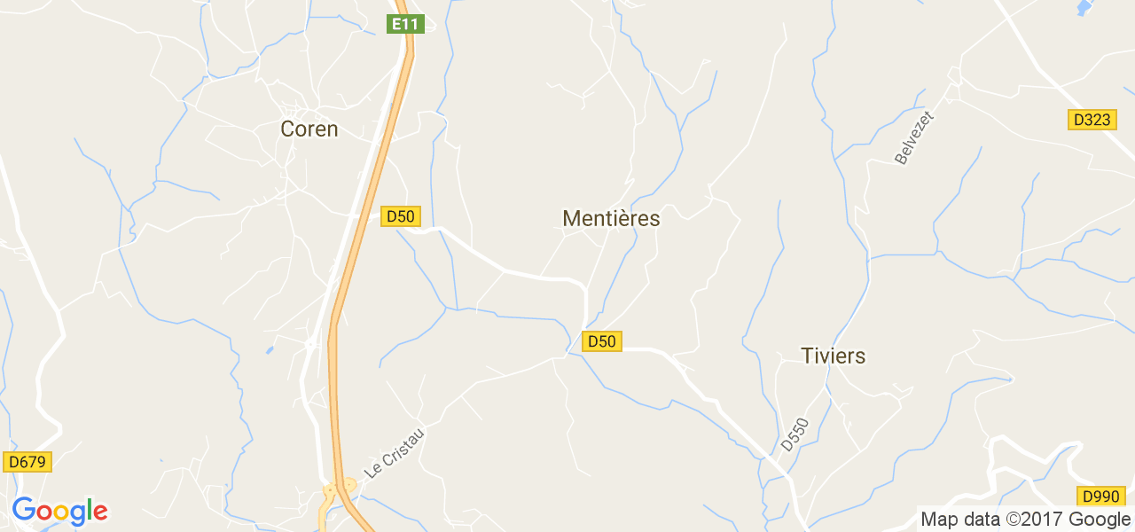 map de la ville de Mentières