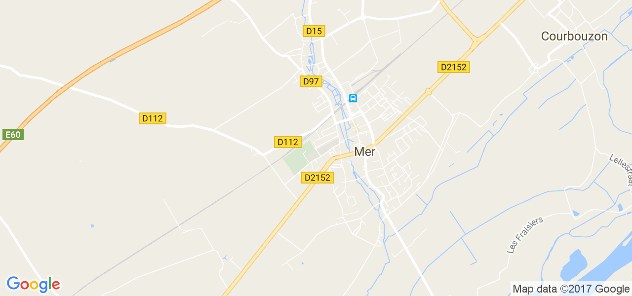 map de la ville de Mer