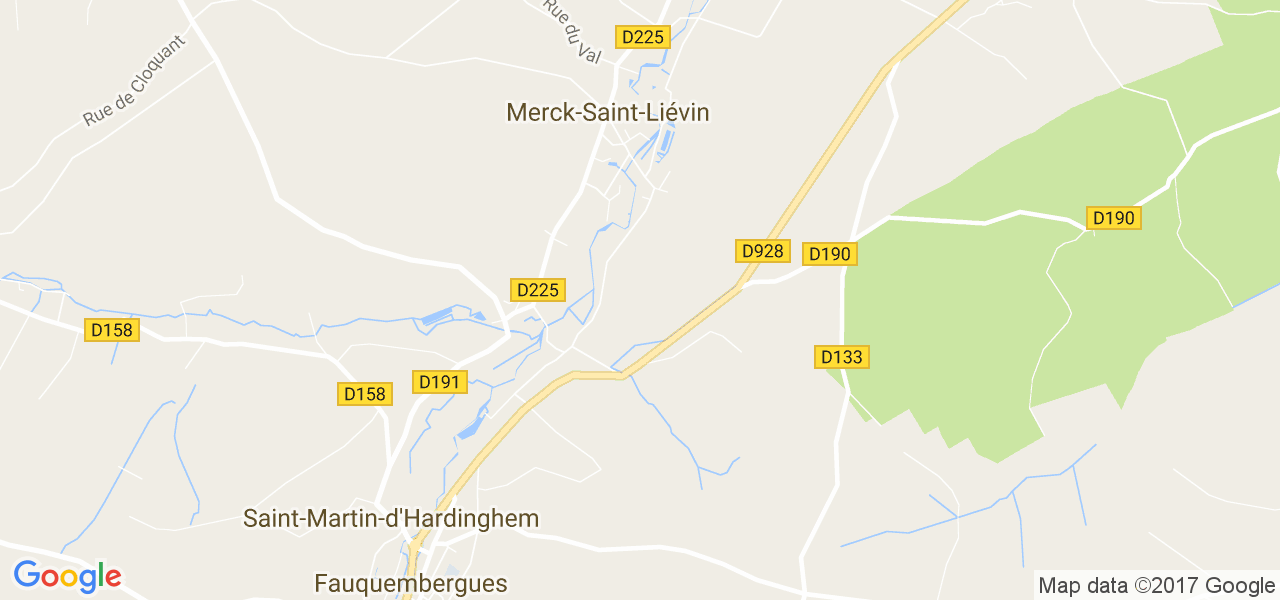 map de la ville de Merck-Saint-Liévin