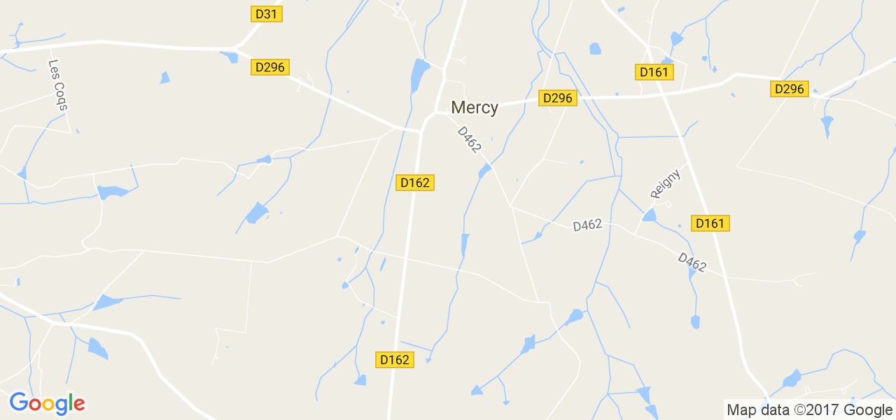 map de la ville de Mercy