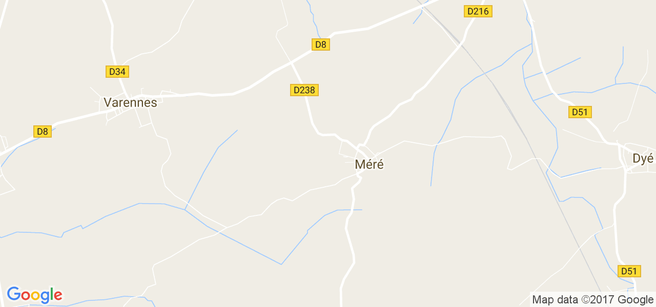 map de la ville de Méré