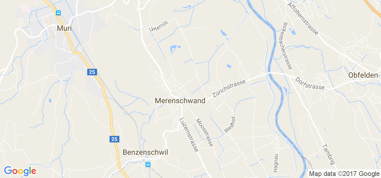 map de la ville de Merenschwand