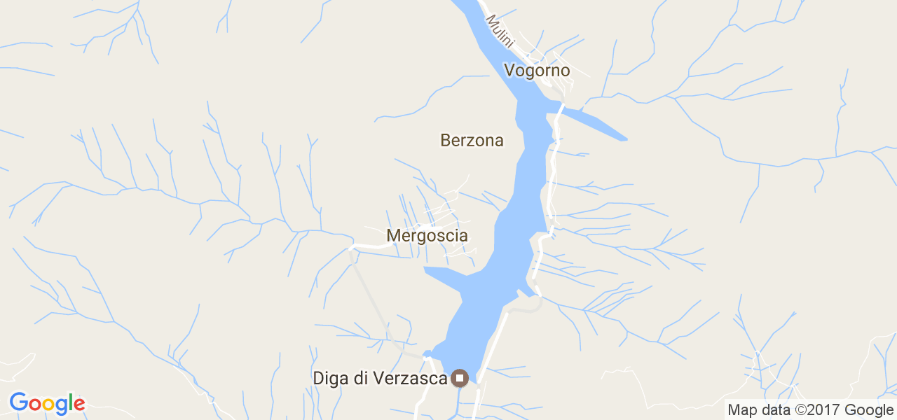 map de la ville de Mergoscia