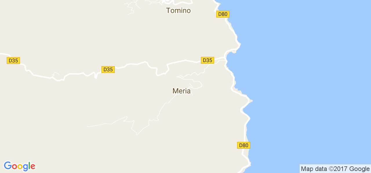 map de la ville de Meria