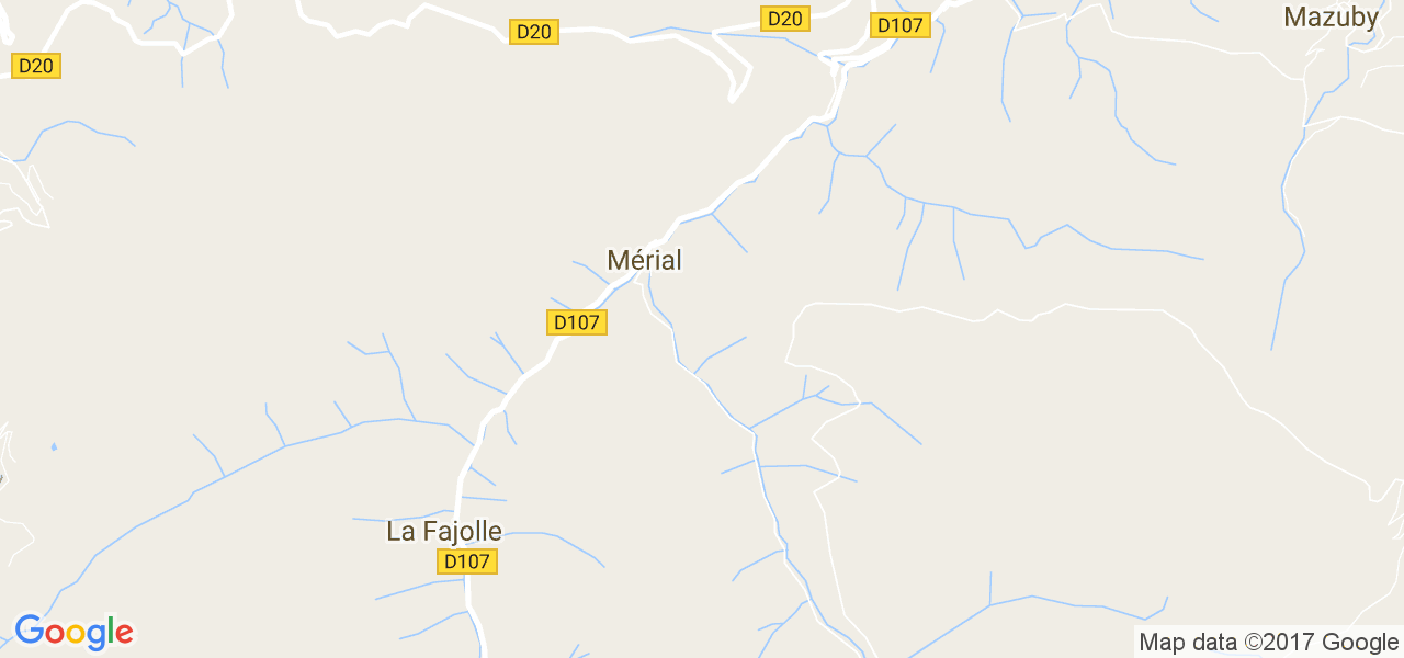 map de la ville de Mérial