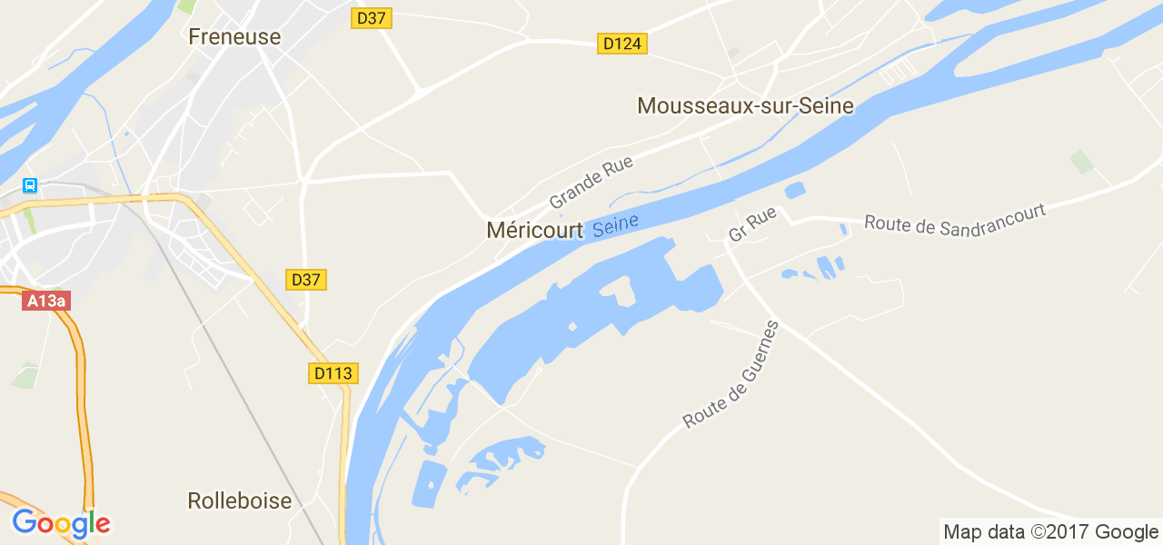 map de la ville de Méricourt