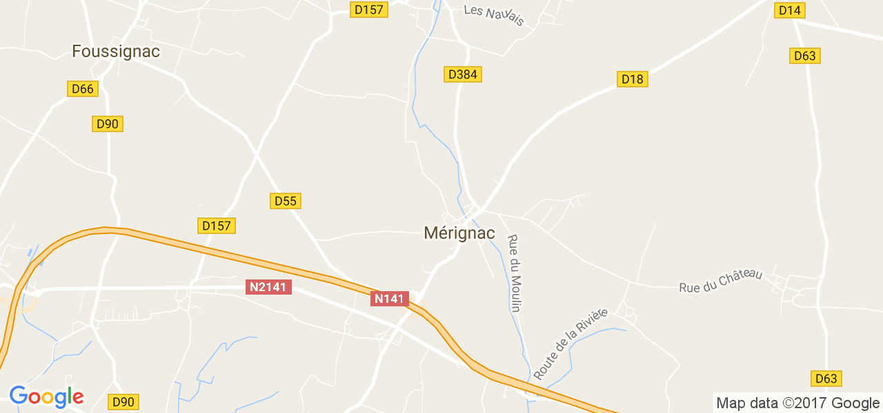 map de la ville de Mérignac