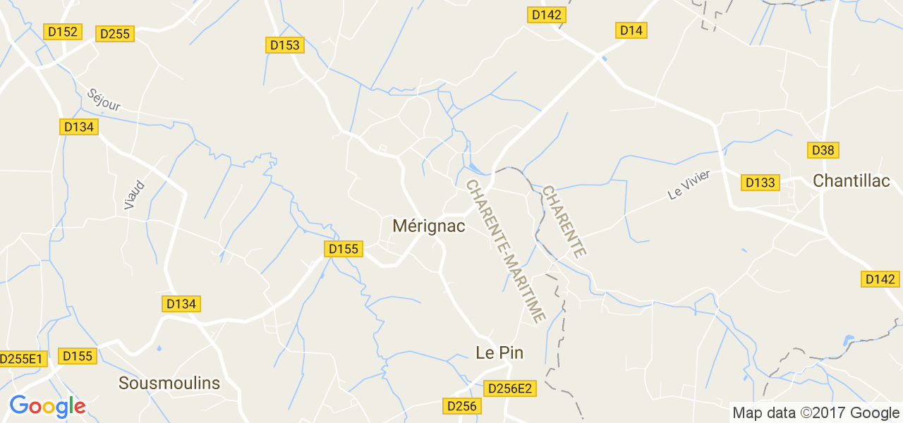 map de la ville de Mérignac