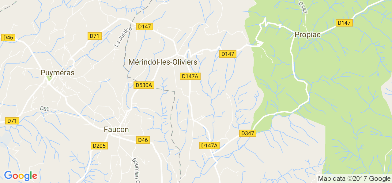 map de la ville de Mérindol-les-Oliviers