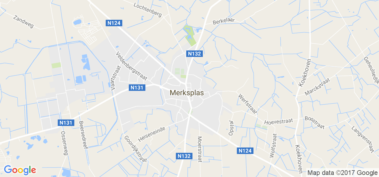 map de la ville de Merksplas