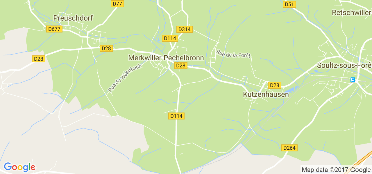 map de la ville de Merkwiller-Pechelbronn