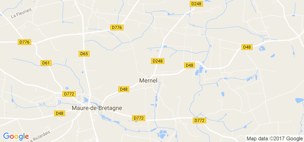 map de la ville de Mernel