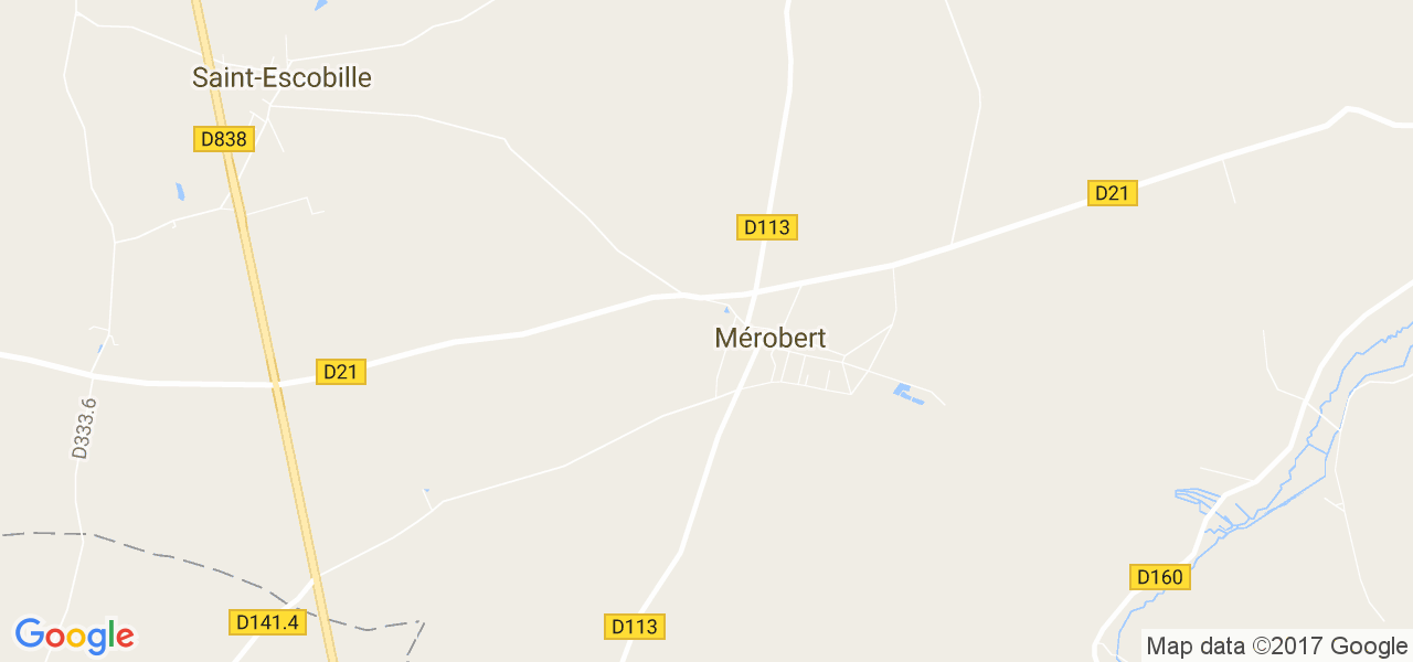 map de la ville de Mérobert