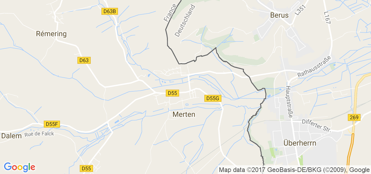 map de la ville de Merten