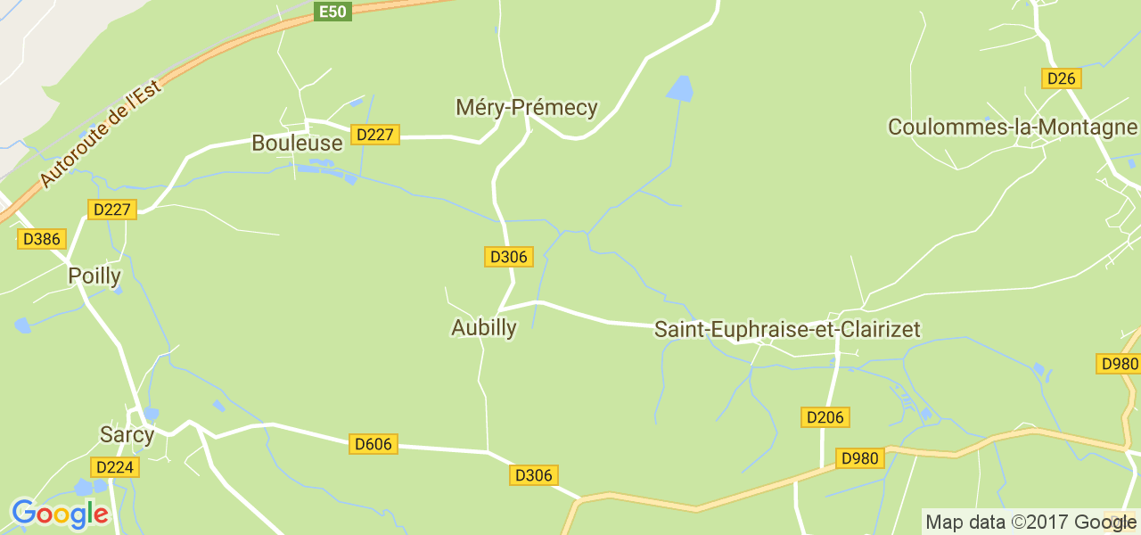 map de la ville de Méry-Prémecy