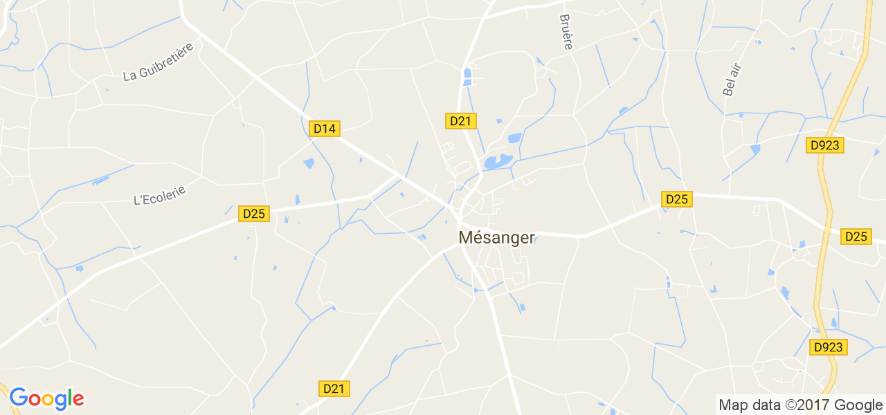 map de la ville de Mésanger