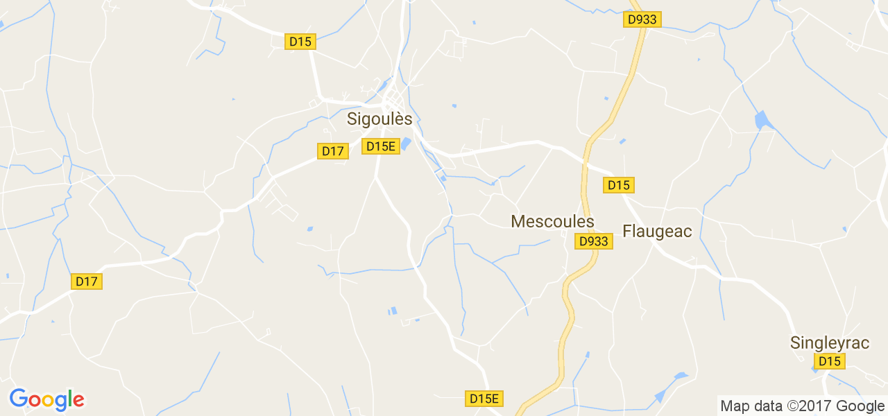 map de la ville de Mescoules