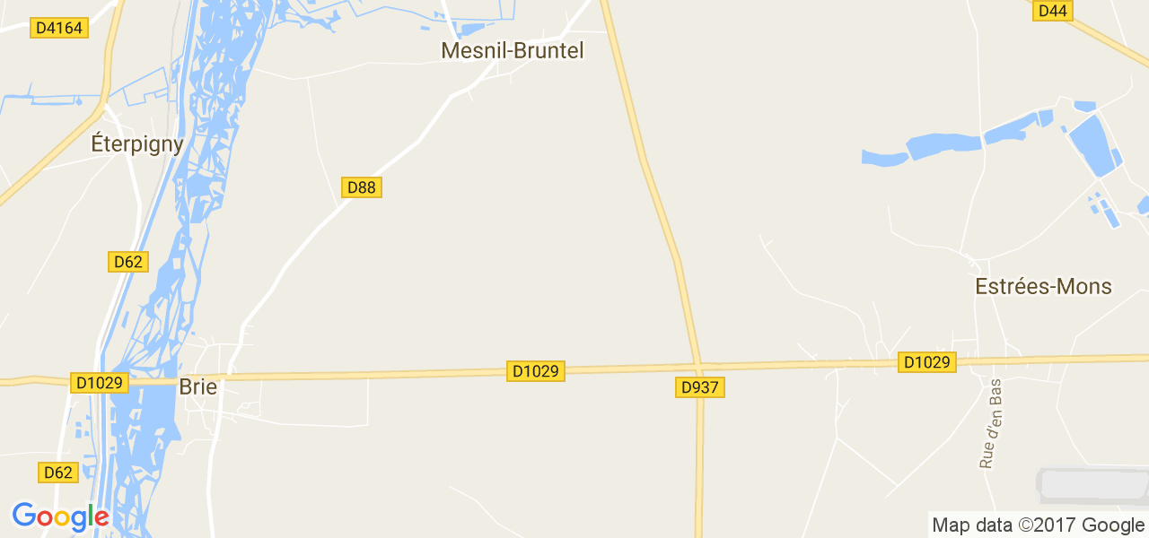 map de la ville de Mesnil-Bruntel