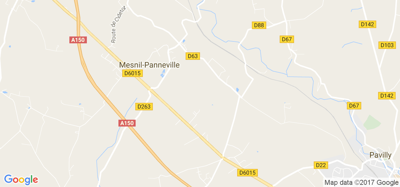 map de la ville de Mesnil-Panneville