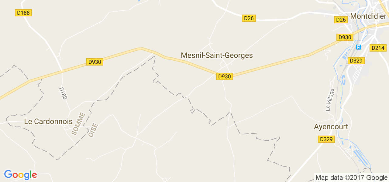 map de la ville de Mesnil-Saint-Georges