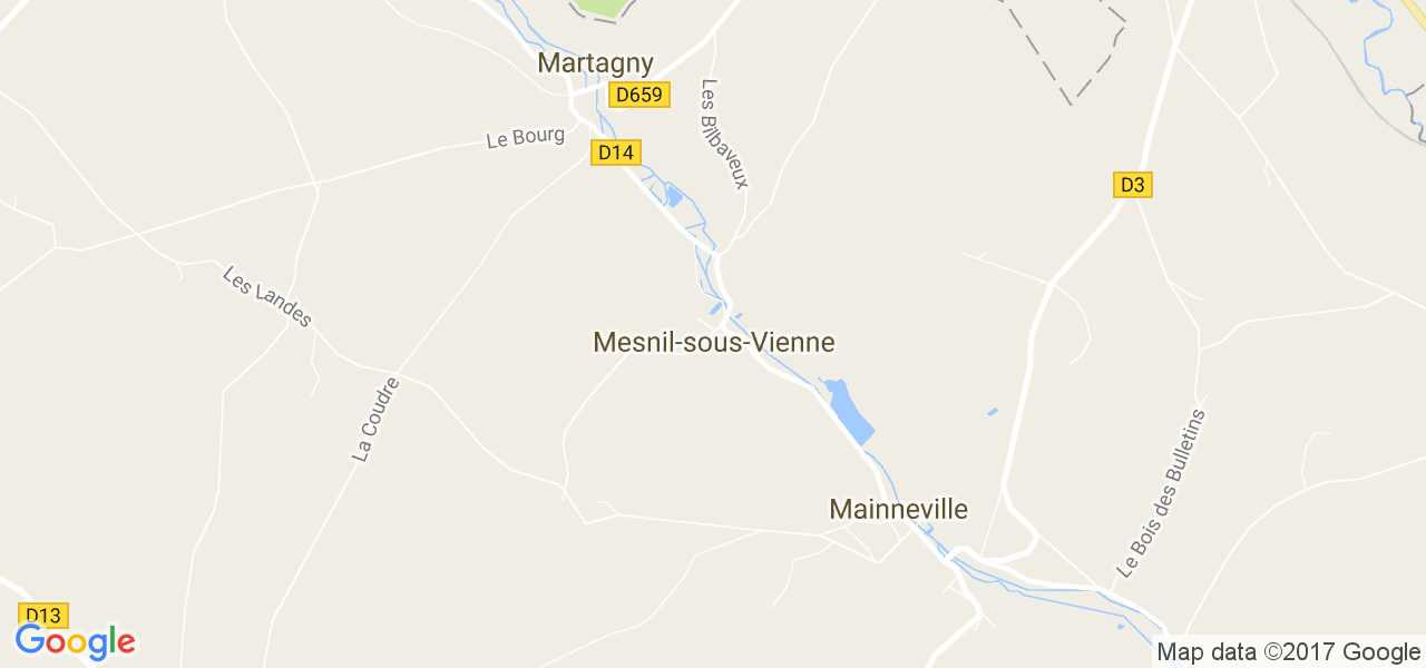 map de la ville de Mesnil-sous-Vienne