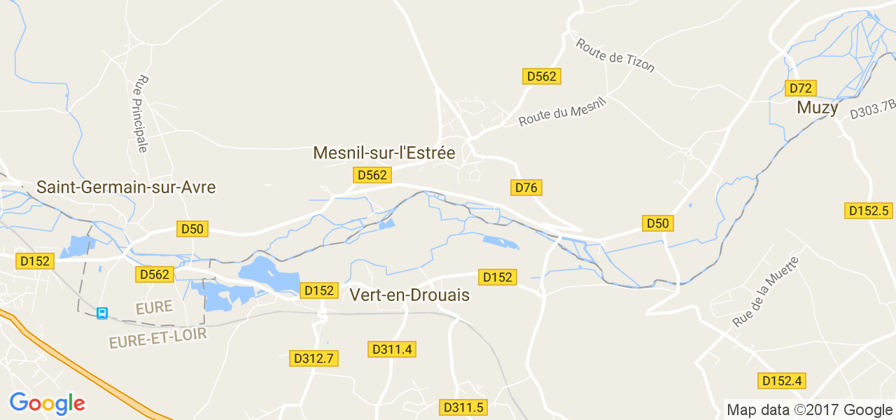 map de la ville de Mesnil-sur-l'Estrée