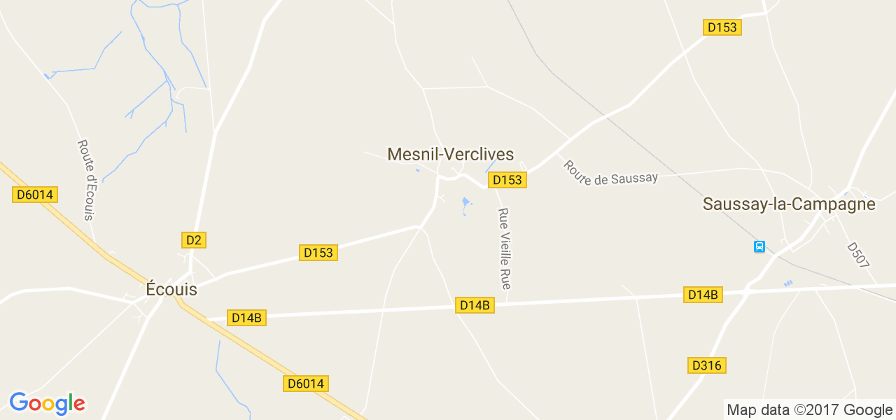 map de la ville de Mesnil-Verclives