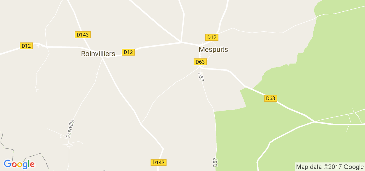 map de la ville de Mespuits