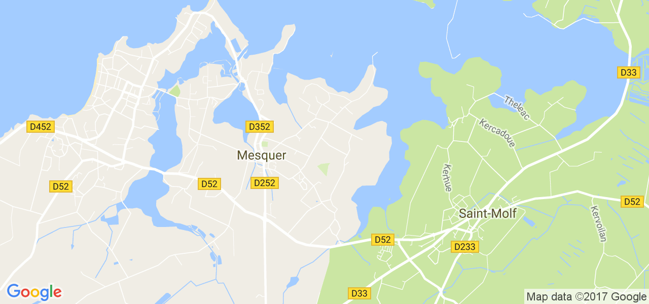 map de la ville de Mesquer