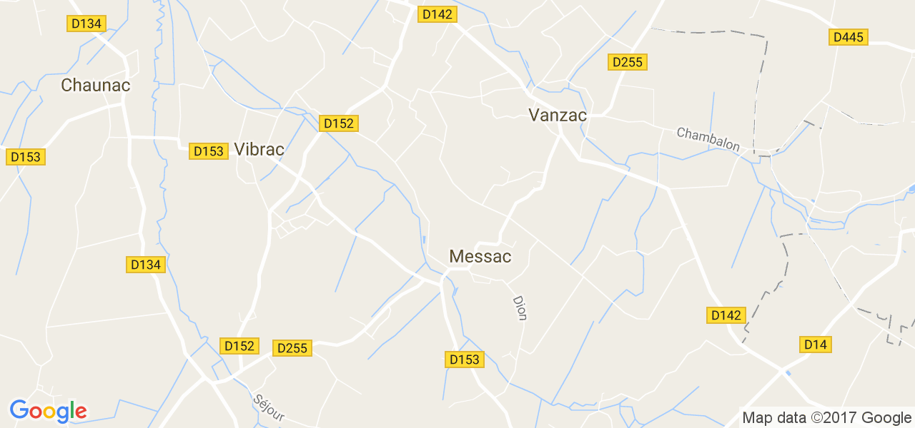 map de la ville de Messac