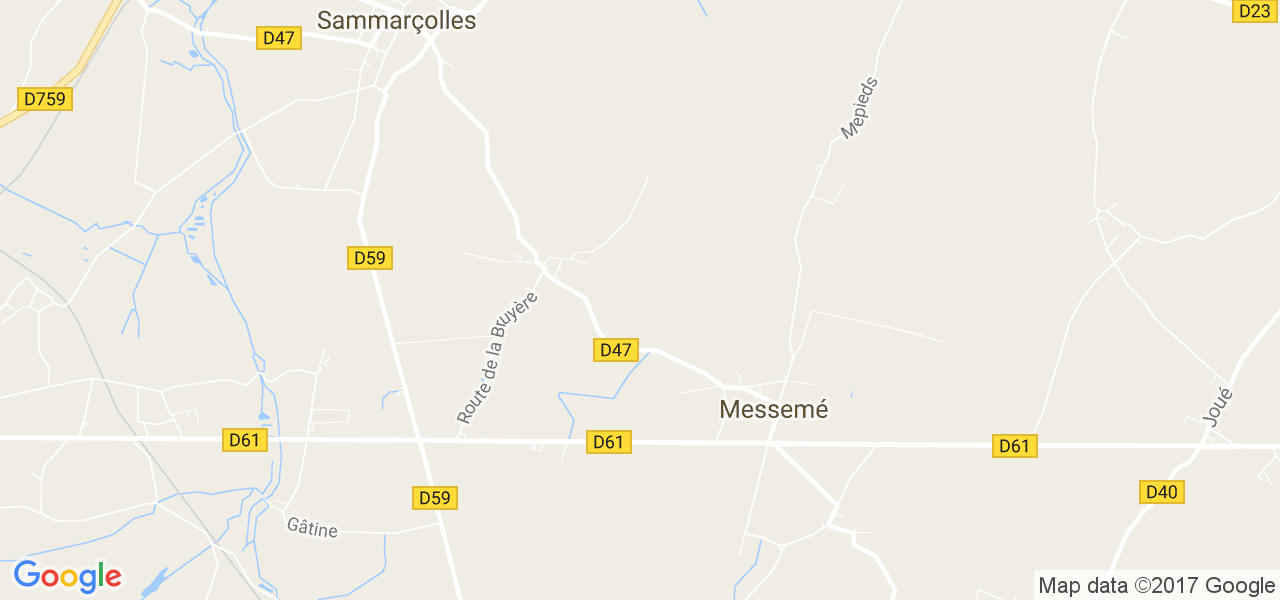 map de la ville de Messemé