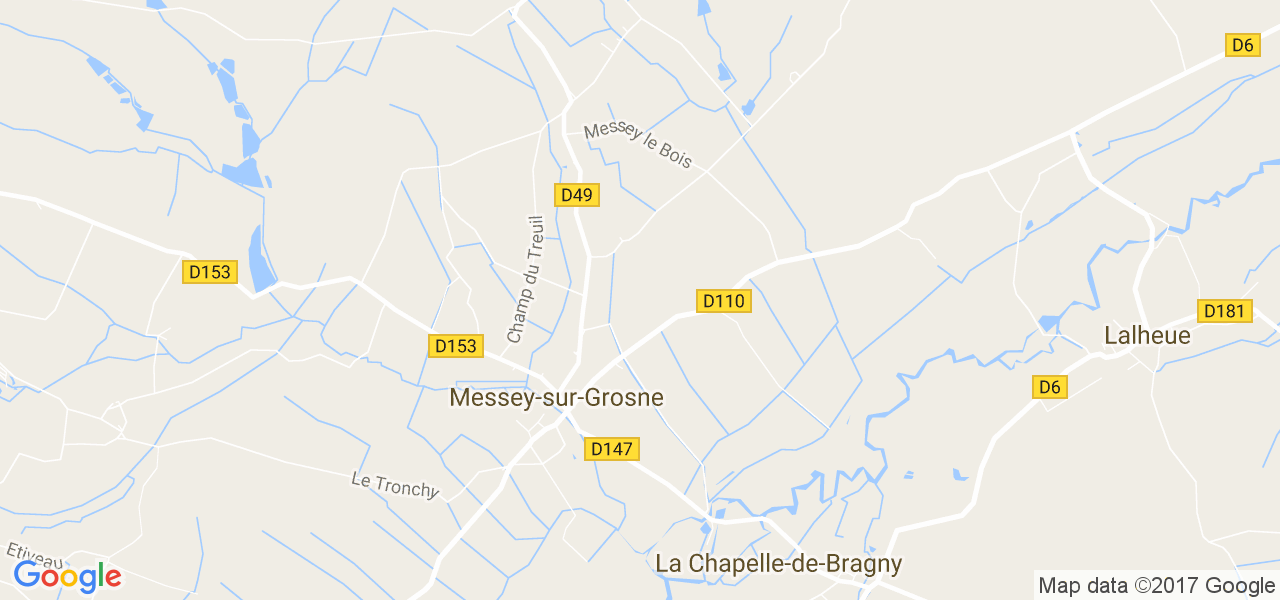 map de la ville de Messey-sur-Grosne