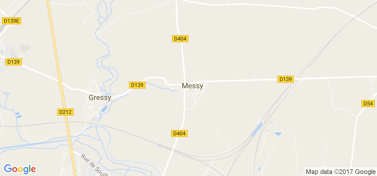 map de la ville de Messy