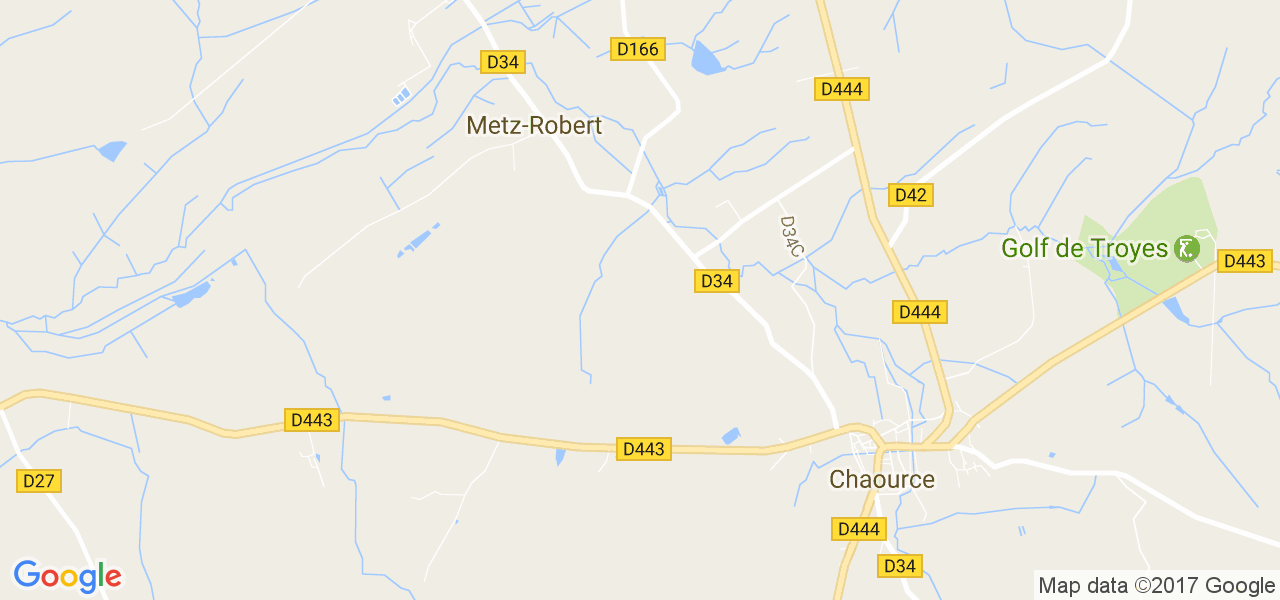 map de la ville de Metz-Robert