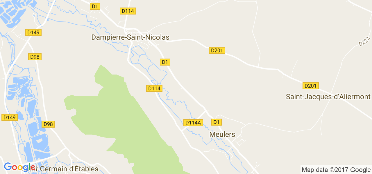 map de la ville de Meulers