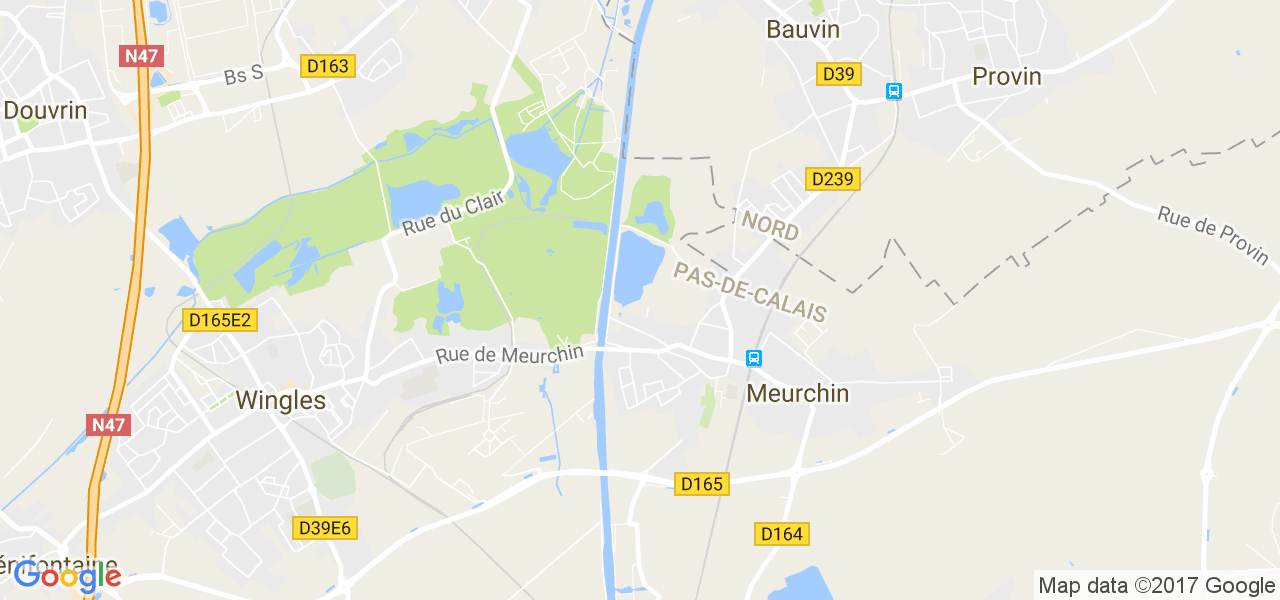 map de la ville de Meurchin